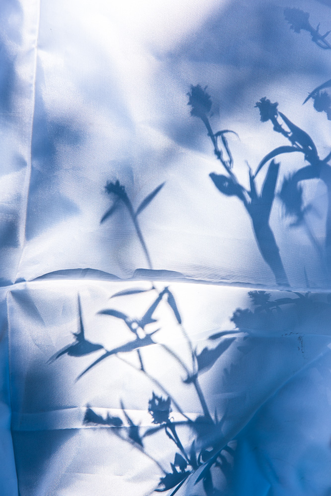 Schattenwurf in Blau