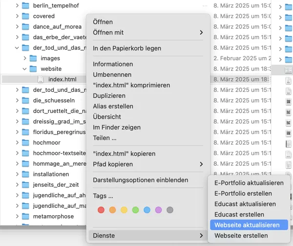 Webseite aktualisieren